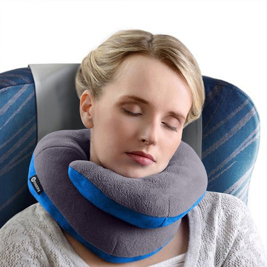 U Shape Memory Foam Travel Neck Pillows - GetHolidayReady.co.uk