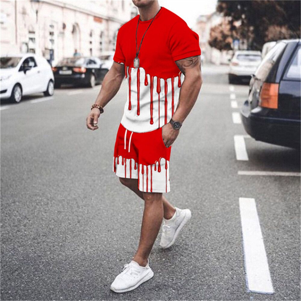 Men's Printed Summer Set