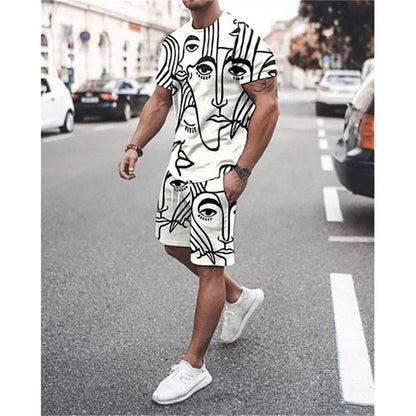 Men's Printed Summer Set