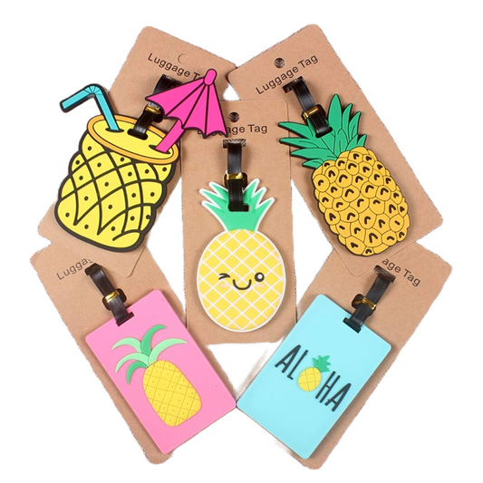Pineapple Luggage Tags